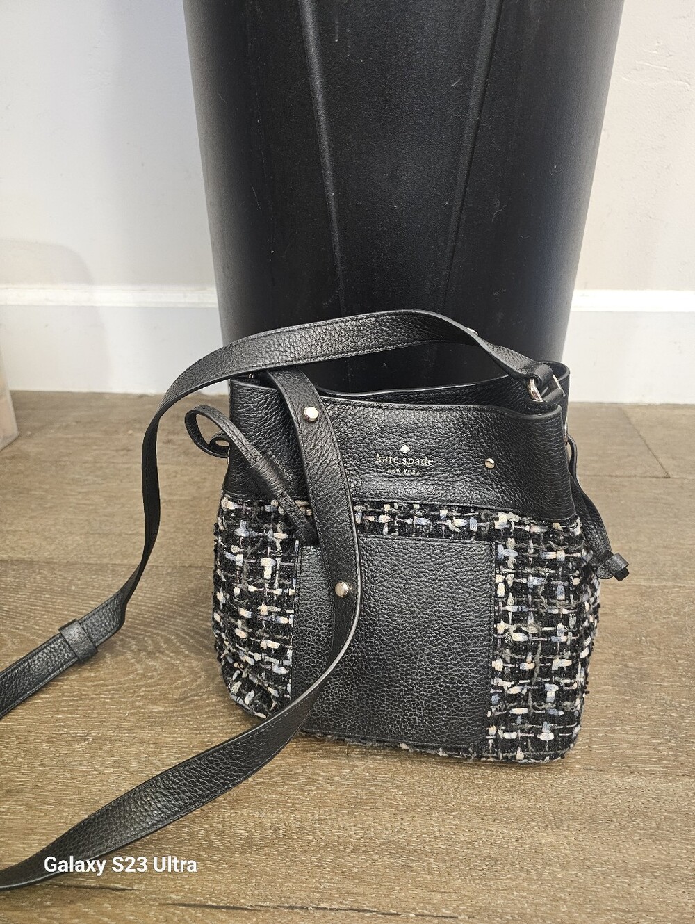 Kate Spade New York Tweed Bucket Shoulder Bag